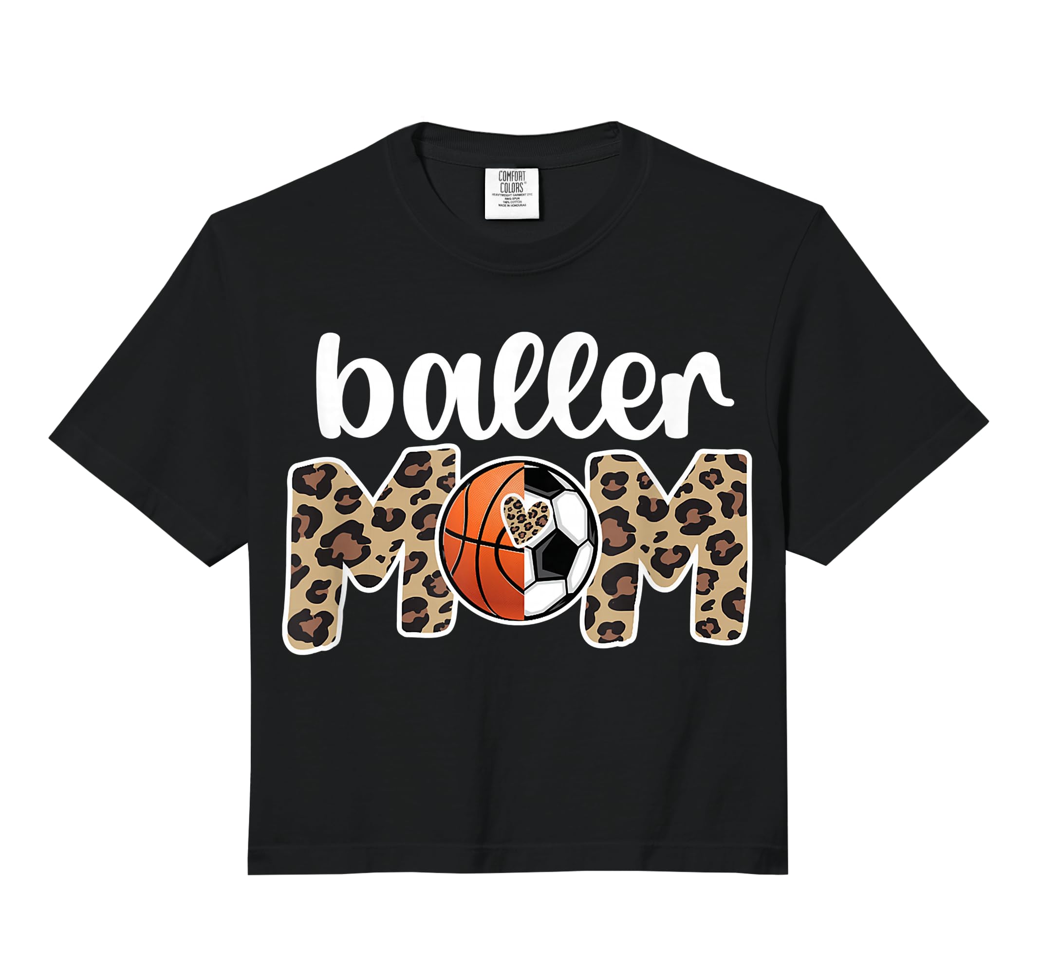 Baller Mom Proud Basketball Soccer Hoodie - Minimalist Print Men Women - T-Shirt, Sweatshirt, Hoodie