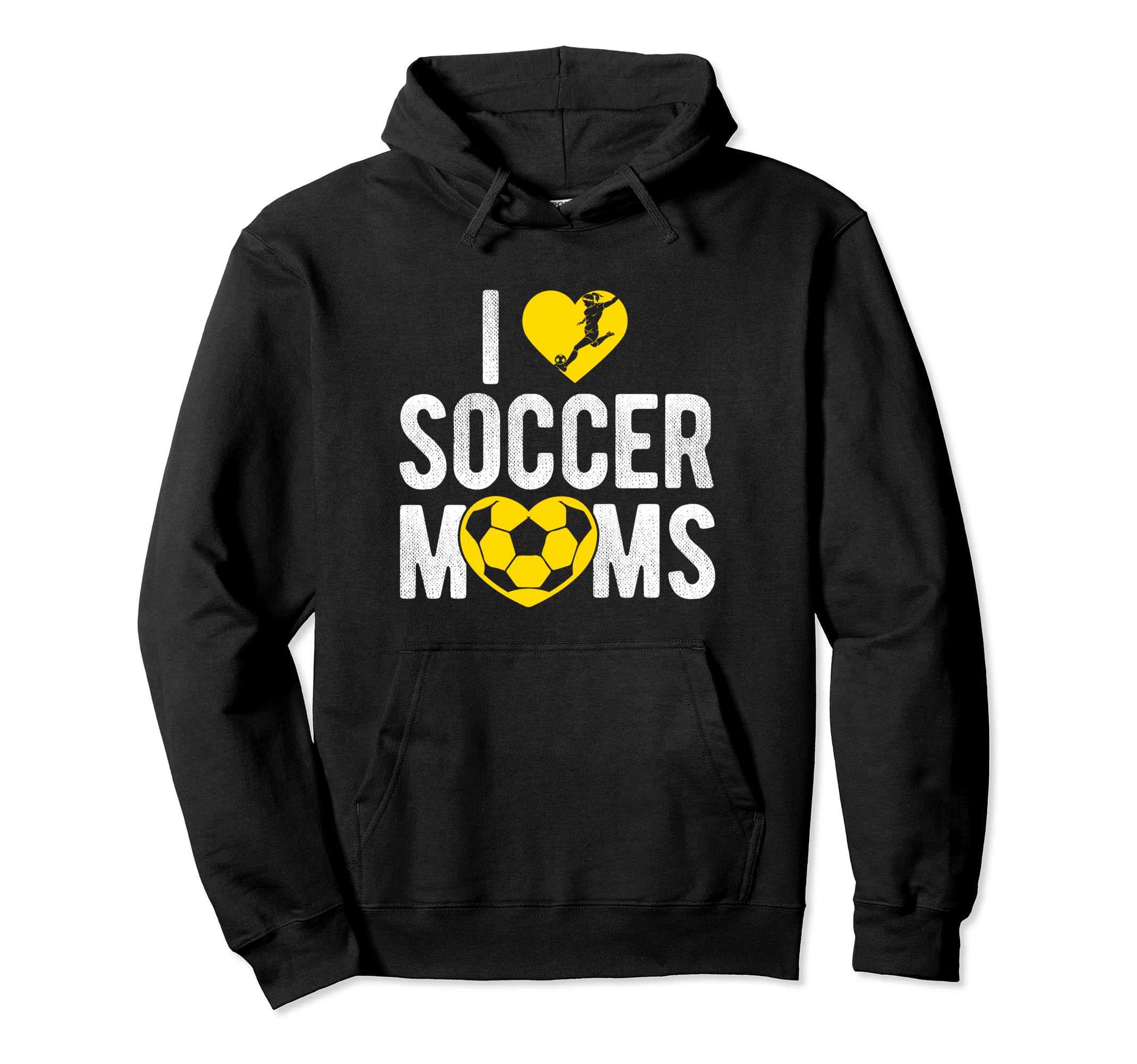 I Love Soccer Moms Soccer Football Hoodie - Fun Novelty Design for Adults - T-Shirt, Sweatshirt, Hoodie