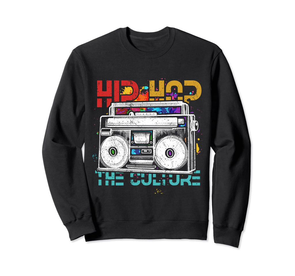 Old School Hip Hop Culture 80S 90S Sweatshirt - Minimalist Print Unisex - T-Shirt, Sweatshirt, Hoodie