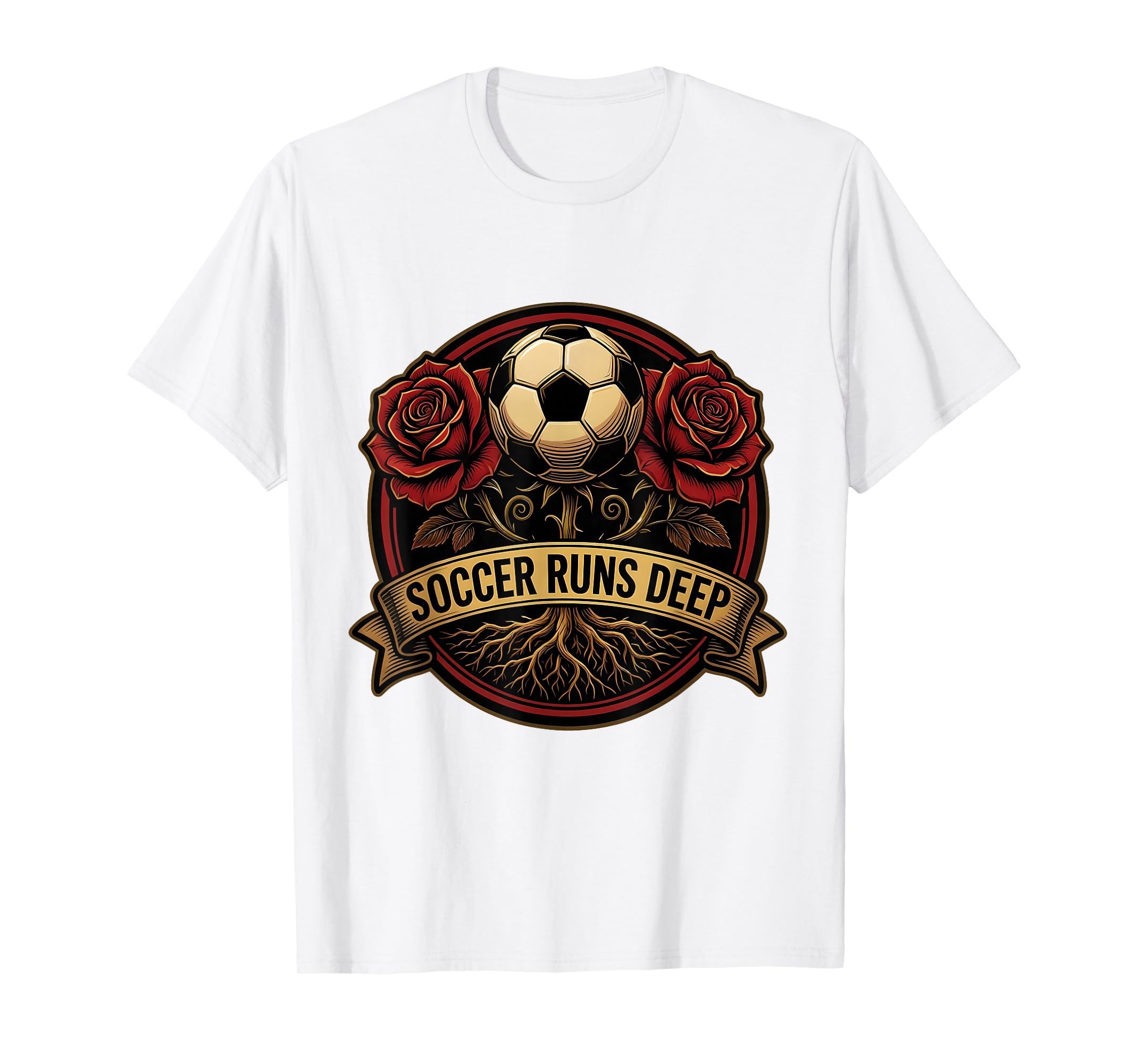 Soccer Runs Deep Soccer T-Shirt - Aesthetic Graphic Men Women - T-Shirt, Sweatshirt, Hoodie