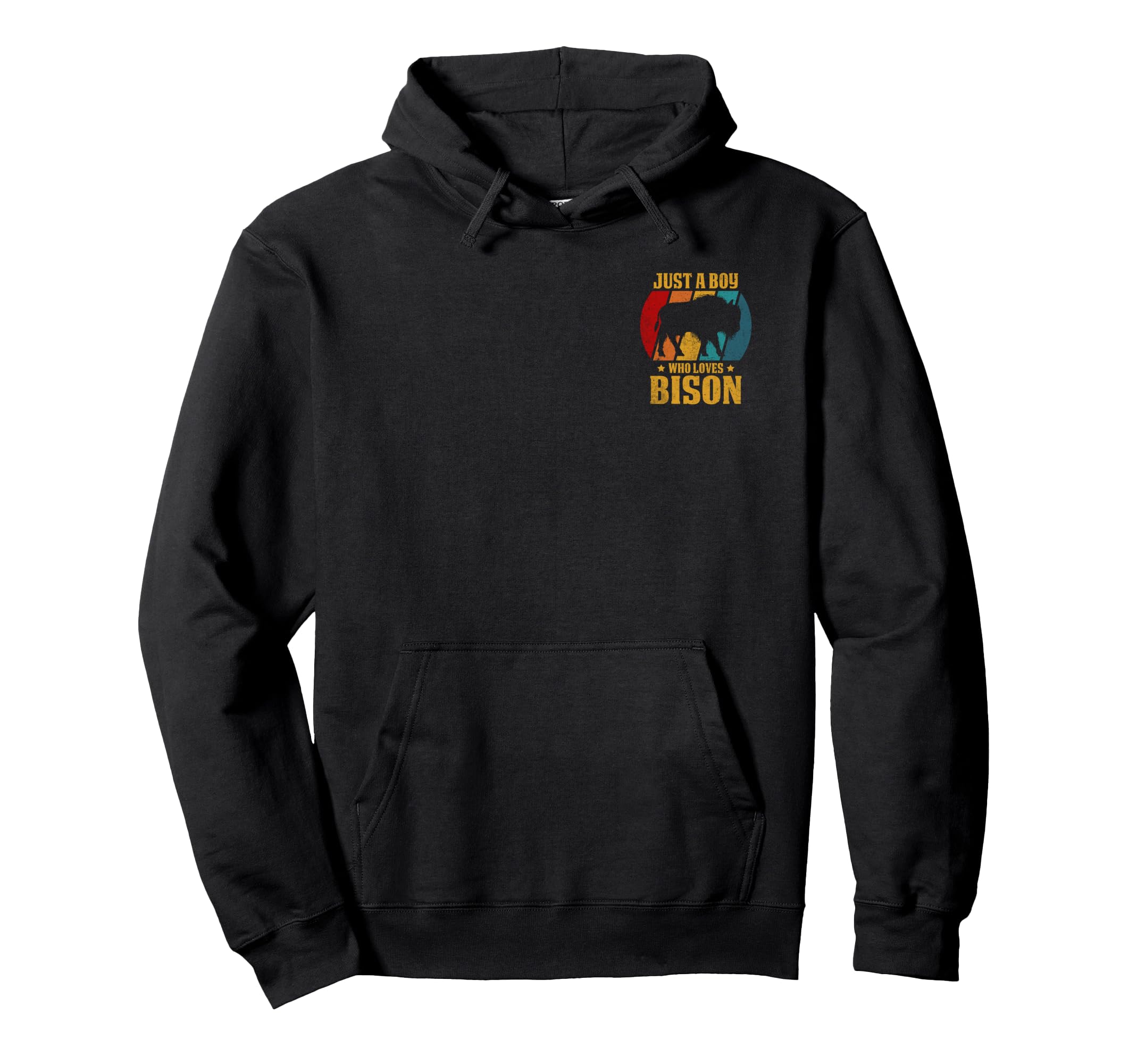 Just Who Loves Bison Buffalo Silhouette Hoodie - Graphic Print Men Women - T-Shirt, Sweatshirt, Hoodie