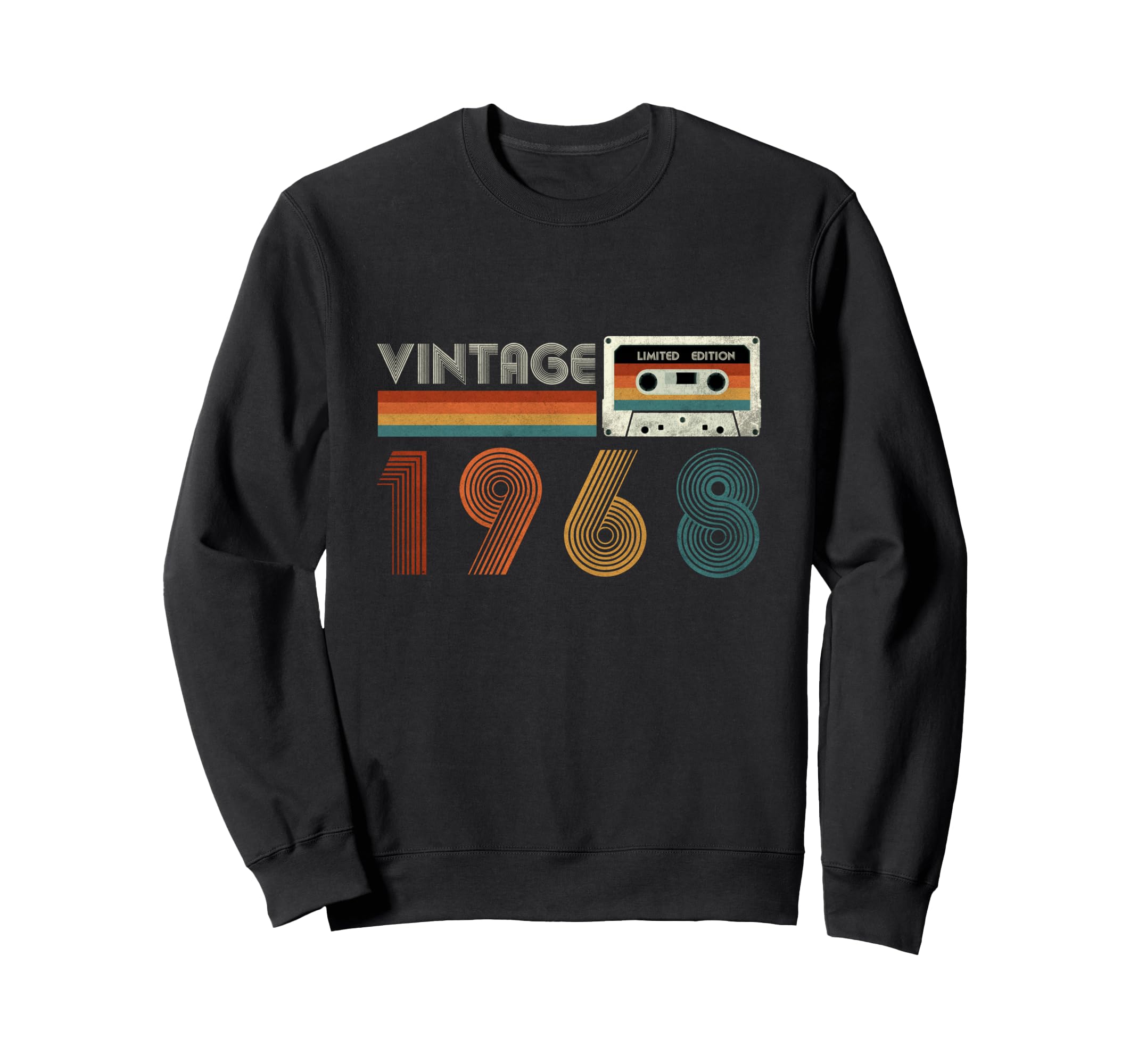 1968 Cassette Tape Birthday 58 Sweatshirt - Trendy Graphic Unisex - T-Shirt, Sweatshirt, Hoodie