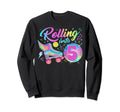 Roller Skates Birthday Disco Ball Sweatshirt - Unique Graphic Men Women - T-Shirt, Sweatshirt, Hoodie
