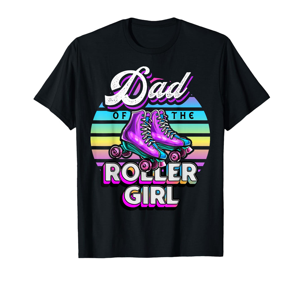 Dad Roller Roller Skating Birthday T-Shirt - Minimalist Print Unisex - T-Shirt, Sweatshirt, Hoodie