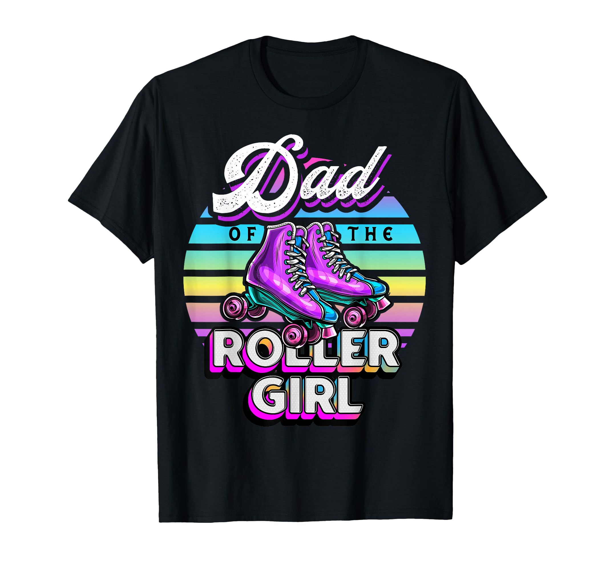 Dad Roller Roller Skating Birthday T-Shirt - Minimalist Print Unisex - T-Shirt, Sweatshirt, Hoodie
