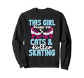 Rollerskate Funny Runs Cats And Sweatshirt - Streetwear Style Unisex - T-Shirt, Sweatshirt, Hoodie