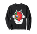 Superhero Flag Portugal Love Sports Sweatshirt - Graphic Print Unisex - T-Shirt, Sweatshirt, Hoodie