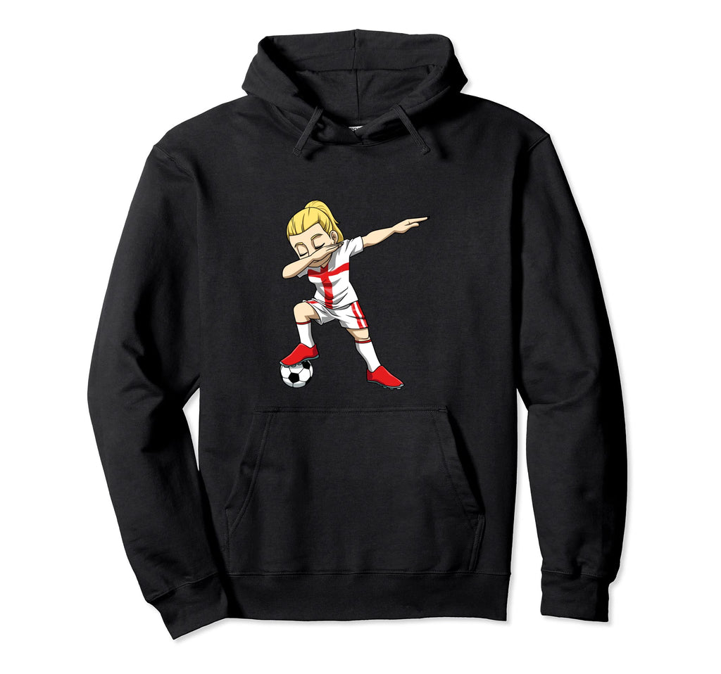 Dabbing Soccer England Womens Soccer Hoodie - Custom Art Print Unisex - T-Shirt, Sweatshirt, Hoodie