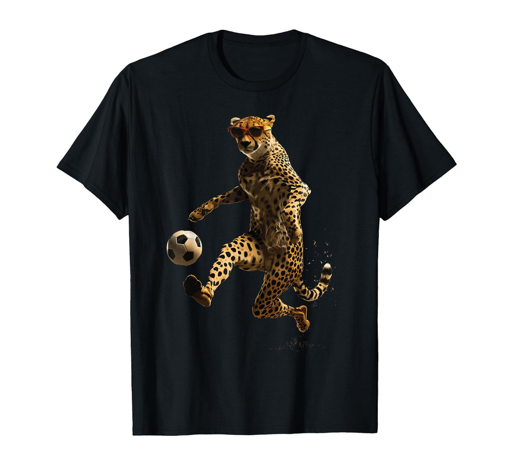Cheetah Soccer Football T-Shirt - Novelty Apparel Unisex - T-Shirt, Sweatshirt, Hoodie