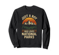 Just Who Loves National Parks Hiking Sweatshirt - Trendy Graphic Unisex - T-Shirt, Sweatshirt, Hoodie