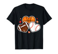 Heart Football Basketball Soccer Valentine T-Shirt - Unique Graphic Unisex - T-Shirt, Sweatshirt, Hoodie