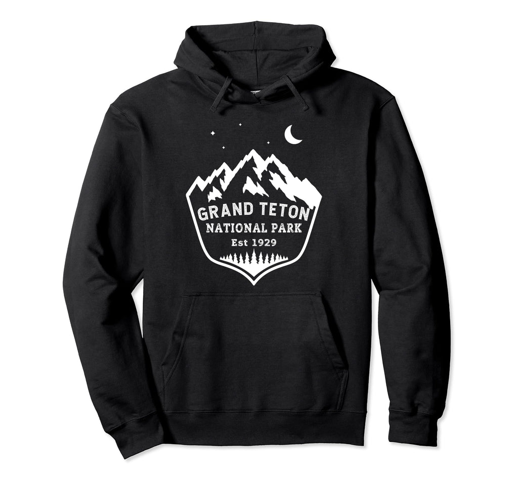 Mountains Grunge Grand Teton National Hoodie - Aesthetic Graphic Men Women - T-Shirt, Sweatshirt, Hoodie