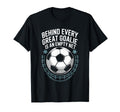 Soccer Player Behind Every Great T-Shirt - Custom Art Print for Adults - T-Shirt, Sweatshirt, Hoodie