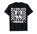 Be Goals Soccer Coquette Bow T-Shirt - Minimalist Print Men Women - T-Shirt, Sweatshirt, Hoodie