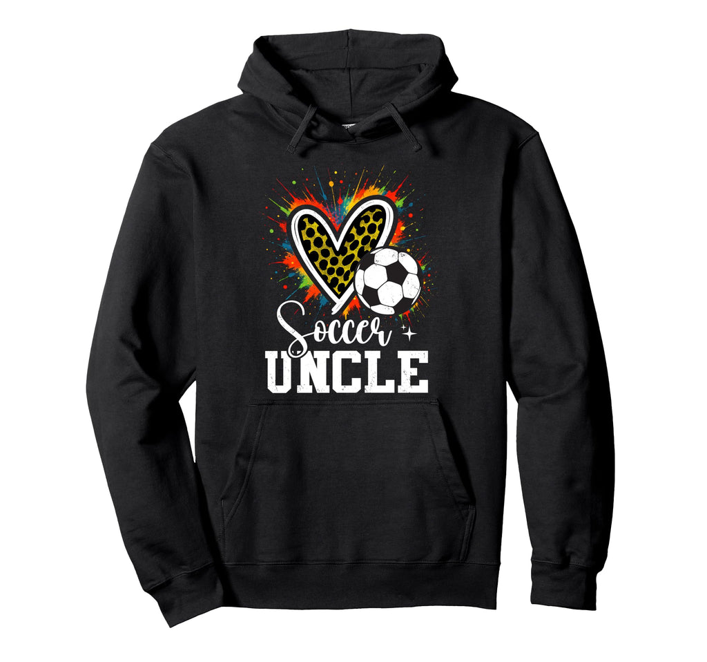 Soccer Uncle Leopard Heart Colorful Hoodie - Unique Graphic Unisex - T-Shirt, Sweatshirt, Hoodie