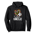Soccer Uncle Leopard Heart Colorful Hoodie - Unique Graphic Unisex - T-Shirt, Sweatshirt, Hoodie