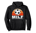 Milf I Love Football Hoodie - Graphic Print Unisex - T-Shirt, Sweatshirt, Hoodie