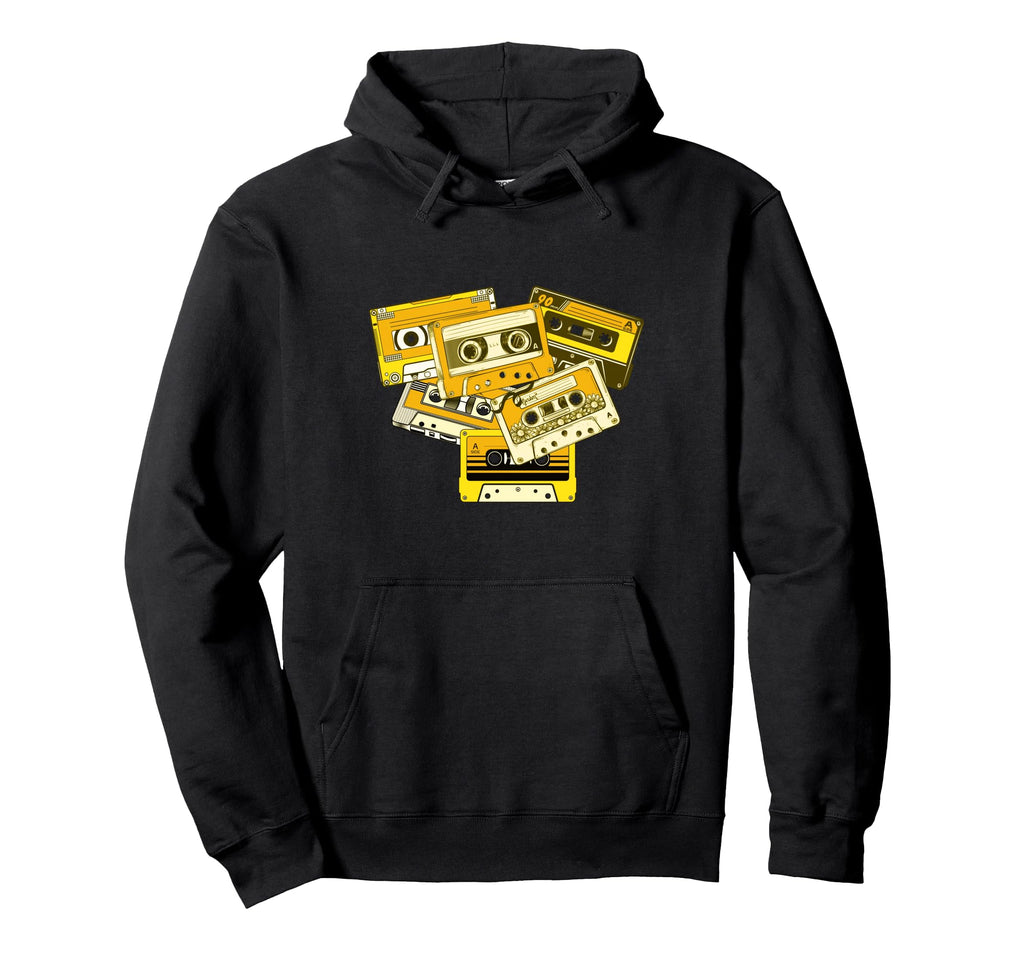 University Varsity Gold Tape Cassettes Hoodie - Aesthetic Graphic Unisex - T-Shirt, Sweatshirt, Hoodie