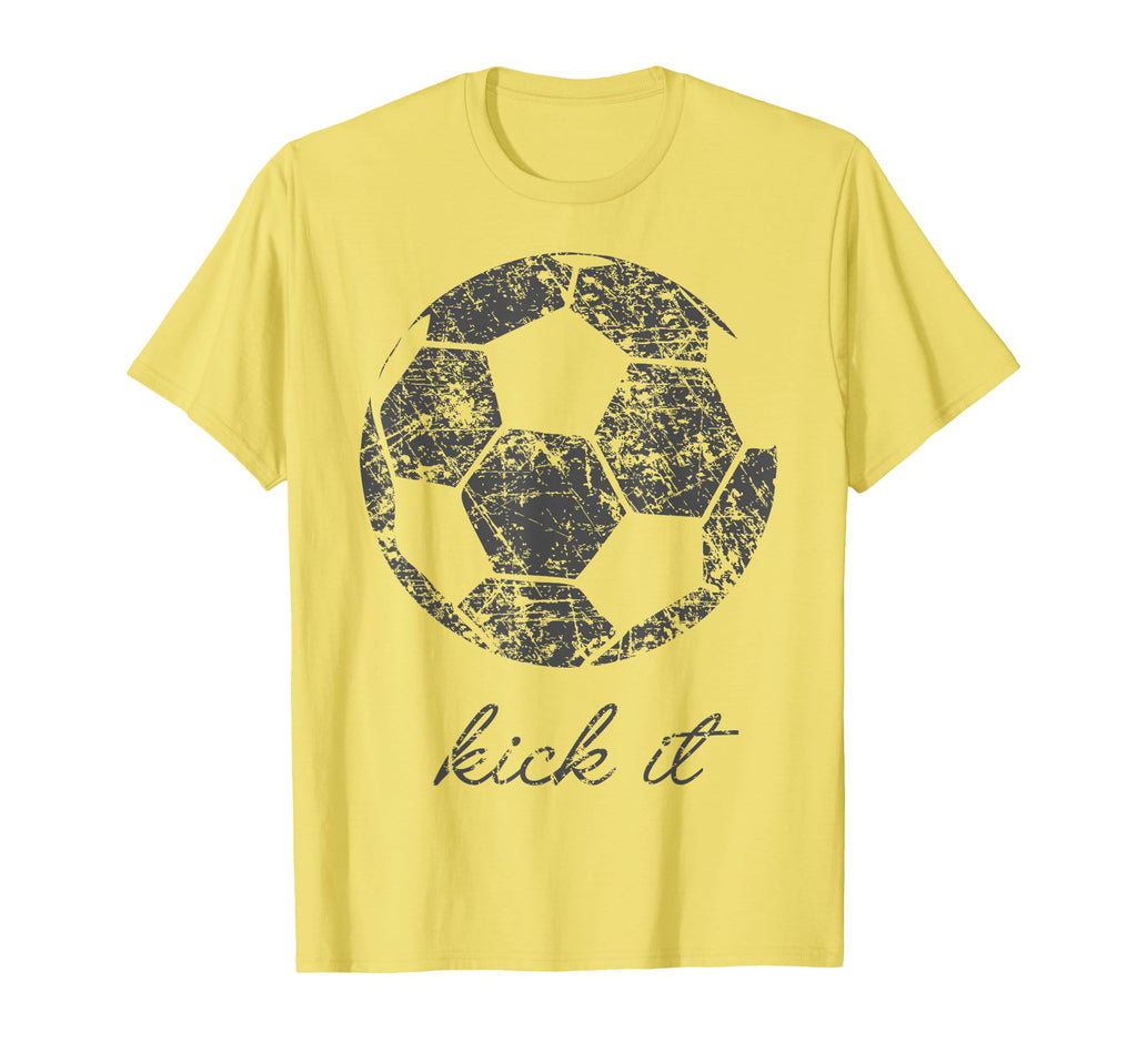Kick It Soccer Ball Game Day Soccer T-Shirt - Aesthetic Graphic Men Women - T-Shirt, Sweatshirt, Hoodie