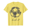 Kick It Soccer Ball Game Day Soccer T-Shirt - Aesthetic Graphic Men Women - T-Shirt, Sweatshirt, Hoodie