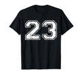 Number 23 Distressed Twentythree Sport T-Shirt - Unique Graphic Unisex - T-Shirt, Sweatshirt, Hoodie