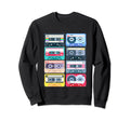Cassettes 80S 90S Music Recording Sweatshirt - Novelty Apparel for Adults - T-Shirt, Sweatshirt, Hoodie