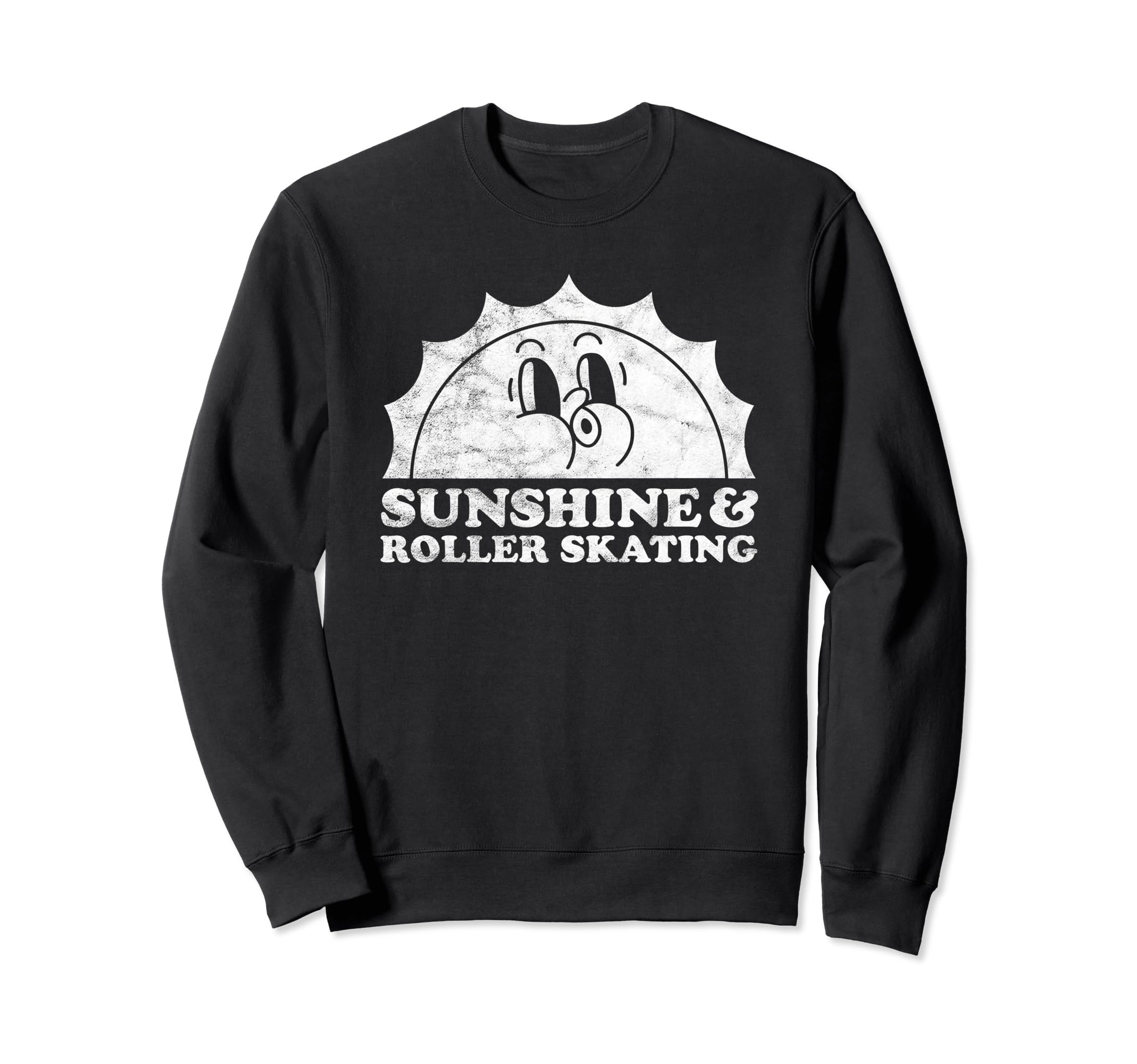 Sunshine And Roller Skating Sun Sweatshirt - Trendy Graphic Men Women - T-Shirt, Sweatshirt, Hoodie