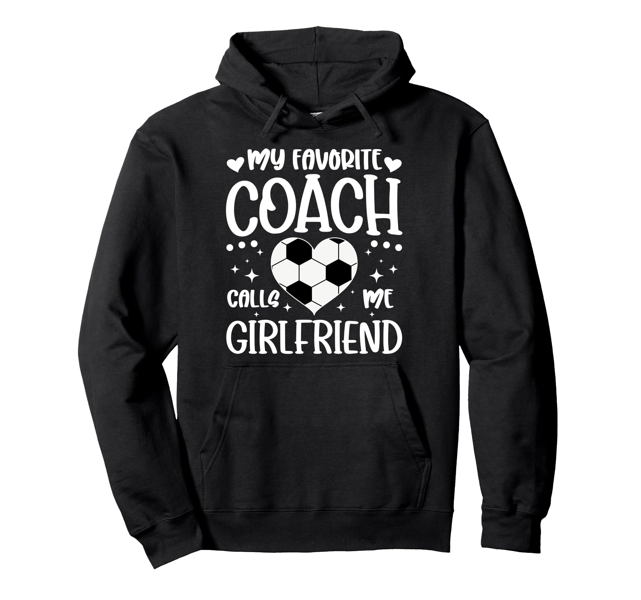 Proud Soccer Coachs Girlfriend Hoodie - Aesthetic Graphic for Adults - T-Shirt, Sweatshirt, Hoodie
