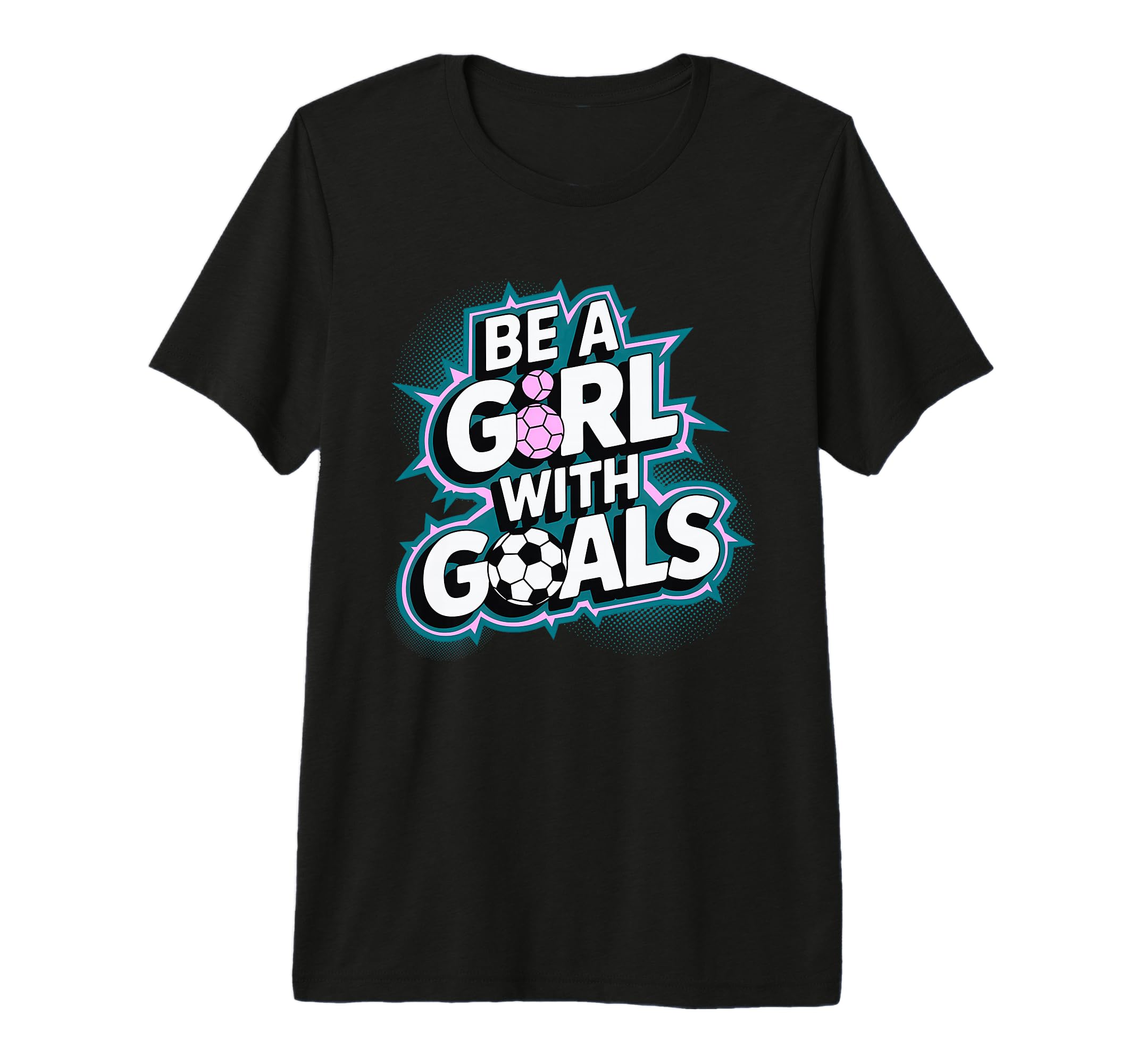 Be Goals Soccer Player Soccer Tri Blend T-Shirt - Custom Art Print Unisex - T-Shirt, Sweatshirt, Hoodie