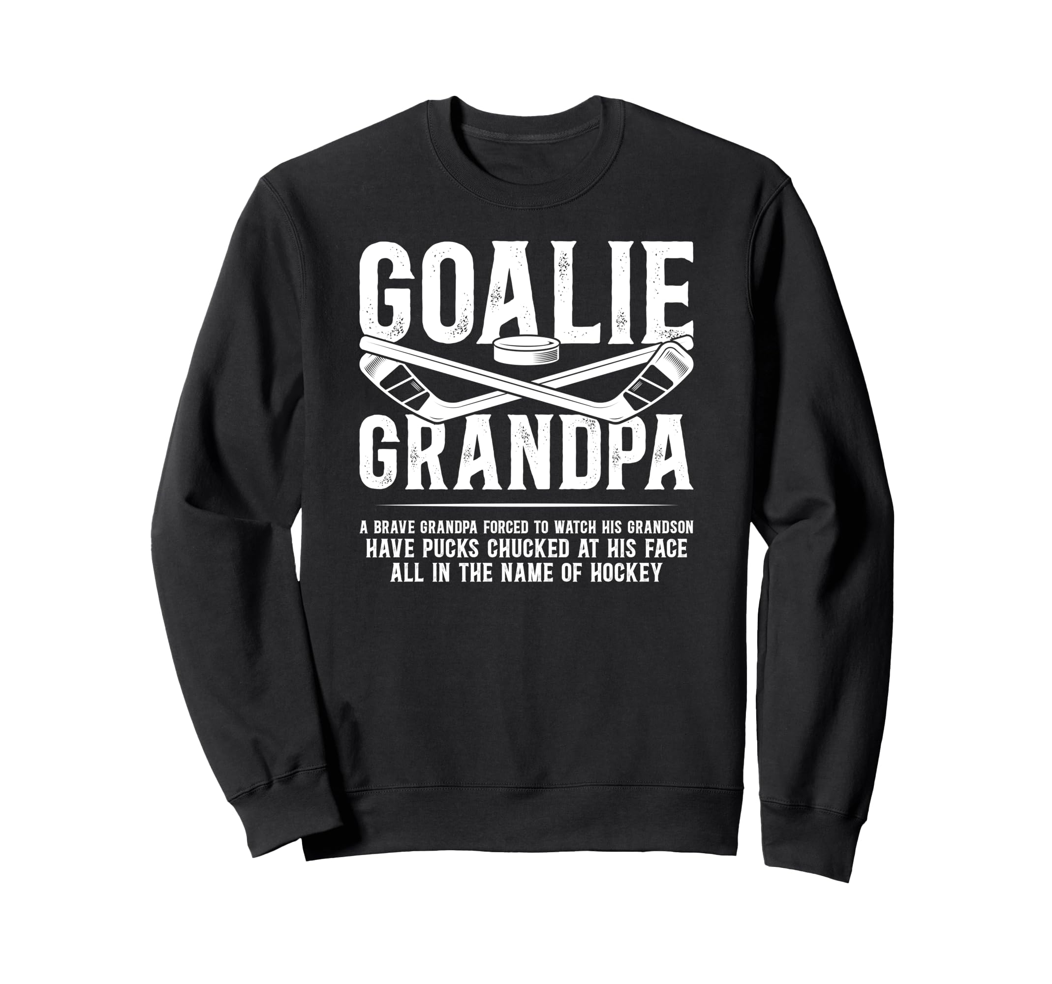 Hockey Goalie Grandpa Hockey Keeper Sweatshirt - Aesthetic Graphic Unisex - T-Shirt, Sweatshirt, Hoodie