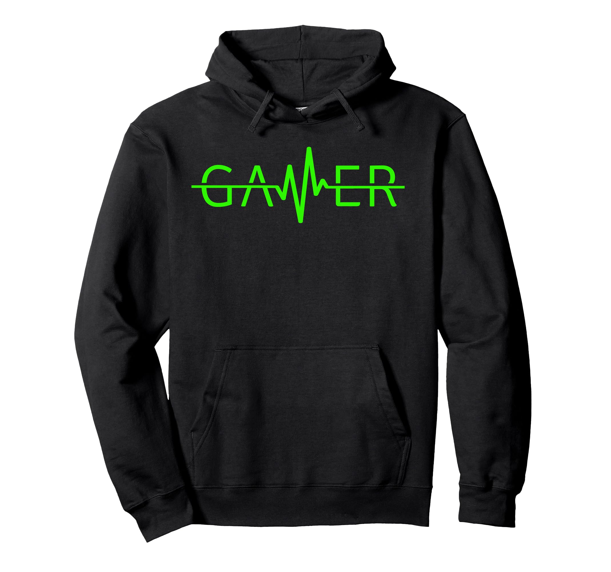 Gamer Heartbeat Video Games Gaming Hoodie - Minimalist Print for Adults - T-Shirt, Sweatshirt, Hoodie