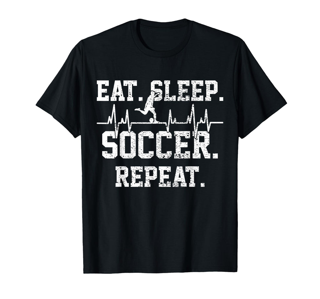 Soccer Football Player Heartbeat Gift T-Shirt - Trendy Graphic Unisex - T-Shirt, Sweatshirt, Hoodie