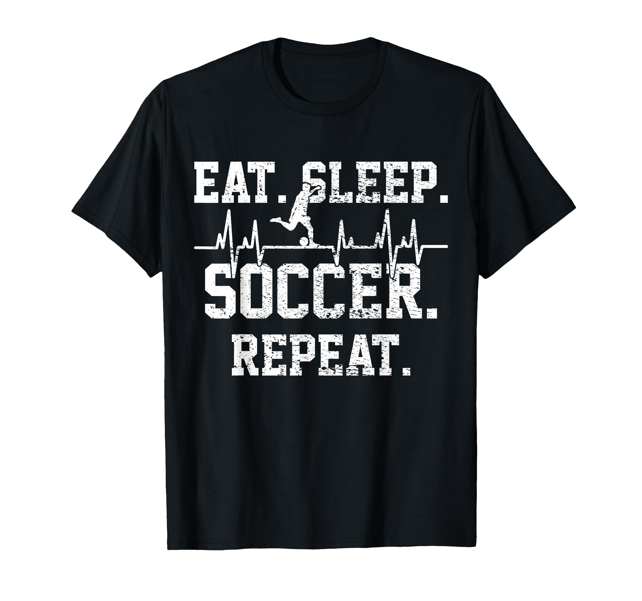 Soccer Football Player Heartbeat Gift T-Shirt - Trendy Graphic Unisex - T-Shirt, Sweatshirt, Hoodie