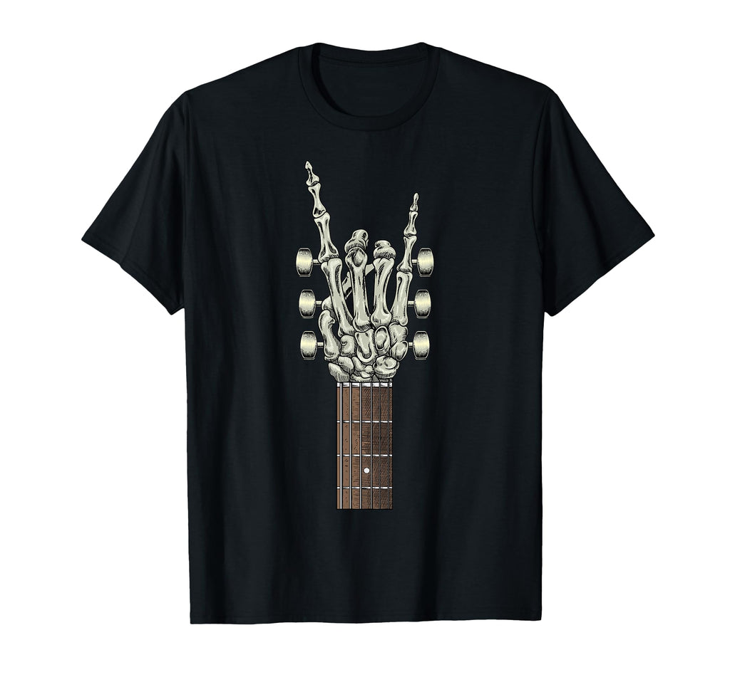 Rock Skeleton Hand Guitar Gifts T-Shirt - Aesthetic Graphic for Adults - T-Shirt, Sweatshirt, Hoodie