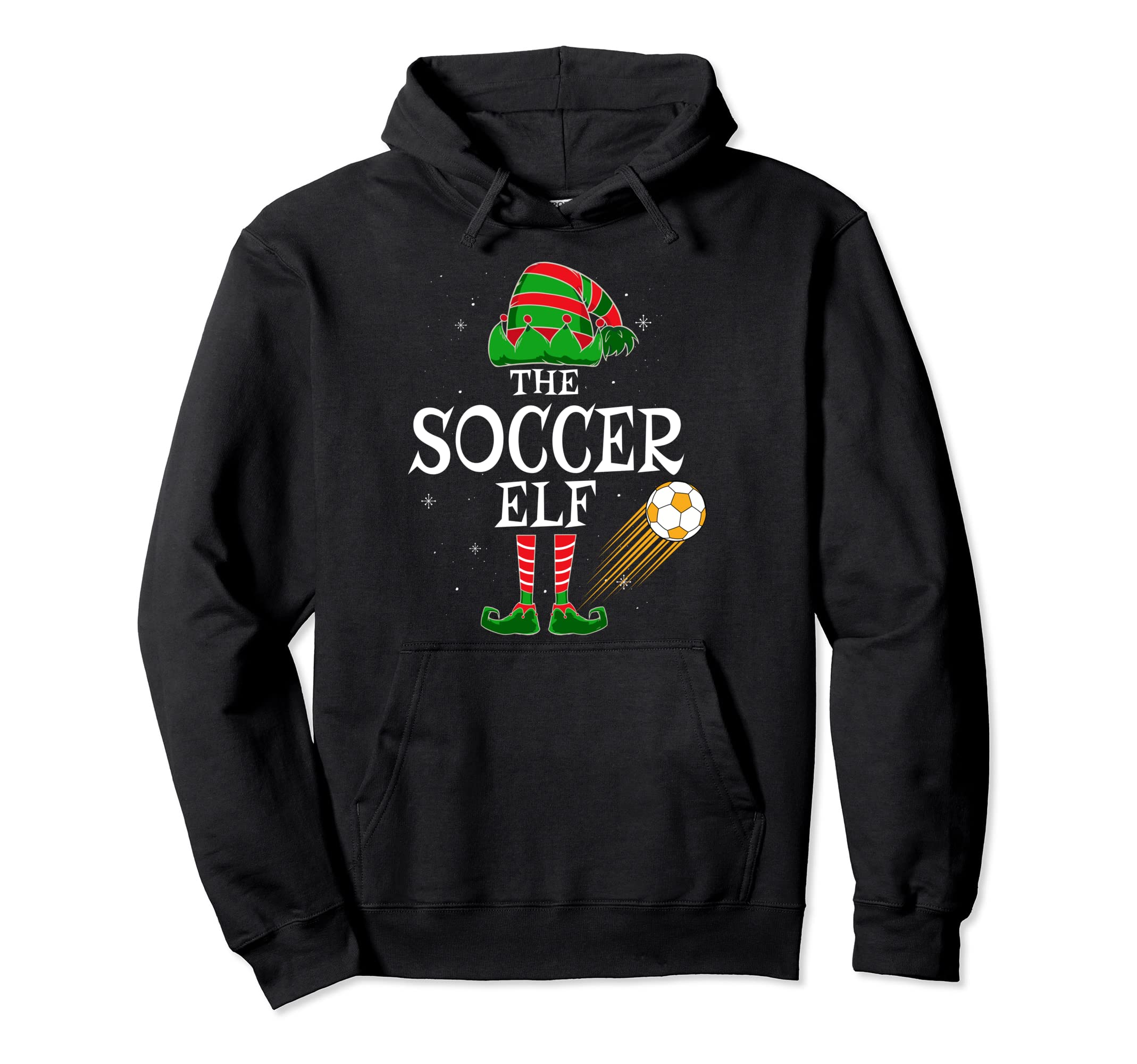 Soccer Elf Group Matching Family Ball Hoodie - Graphic Print Men Women - T-Shirt, Sweatshirt, Hoodie
