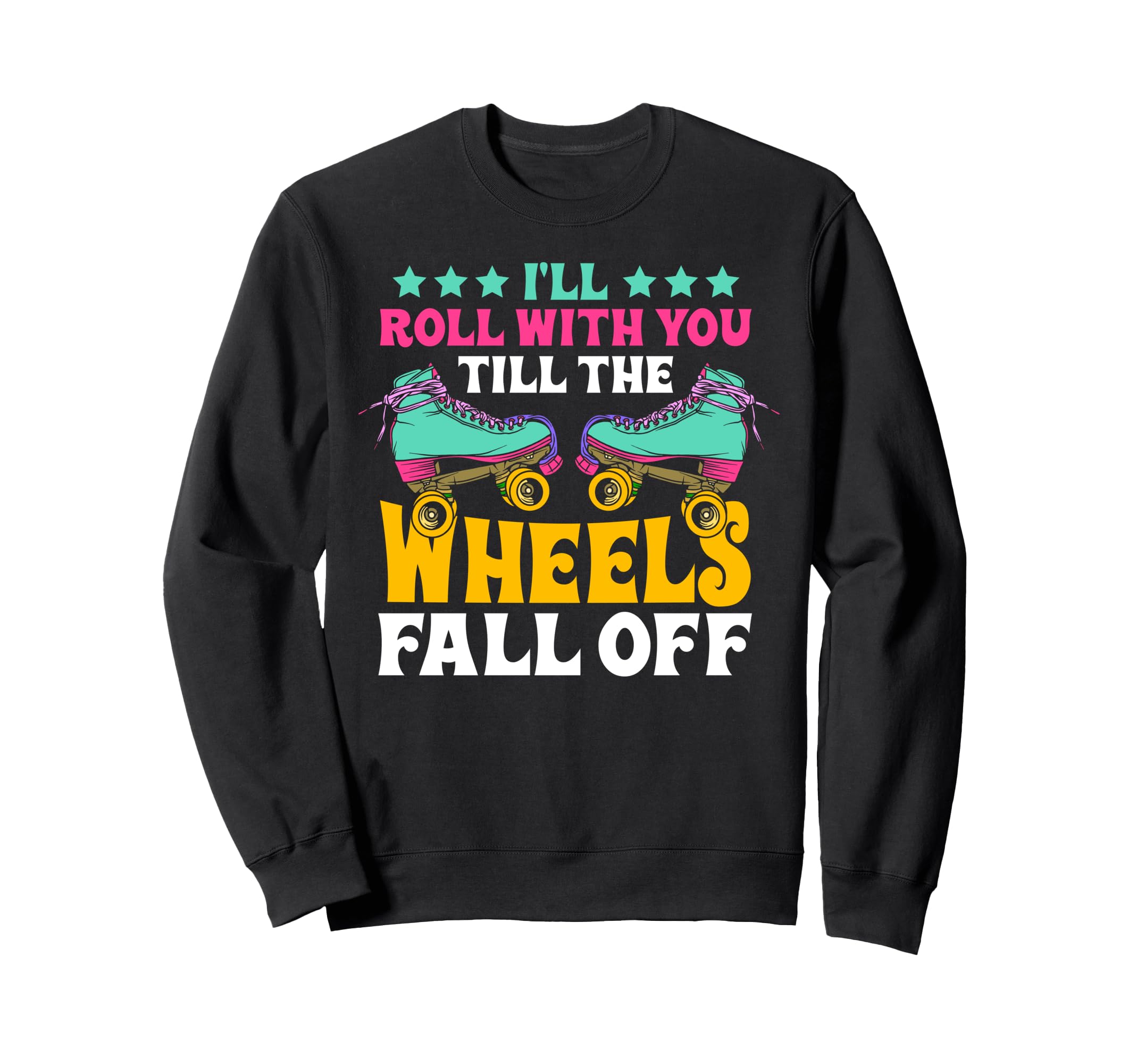 Roller Skating Skate 1970S Ill Sweatshirt - Minimalist Print for Adults - T-Shirt, Sweatshirt, Hoodie
