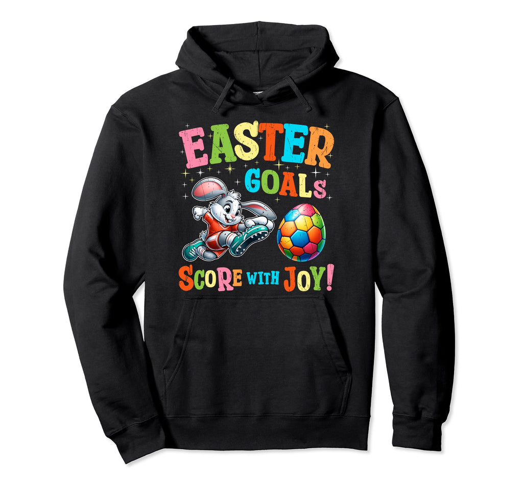 Easter Goals Score Joy Bunny Play Hoodie - Casual Everyday Wear Unisex - T-Shirt, Sweatshirt, Hoodie
