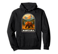Montana Wilderness Bear National Hoodie - Fun Novelty Design for Adults - T-Shirt, Sweatshirt, Hoodie