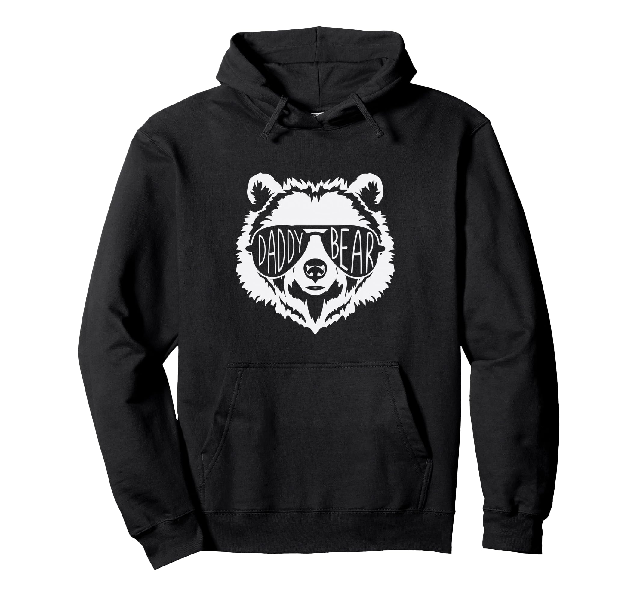 Daddy Bear Face Sunglasses Fathers Day Hoodie - Trendy Graphic Unisex - T-Shirt, Sweatshirt, Hoodie