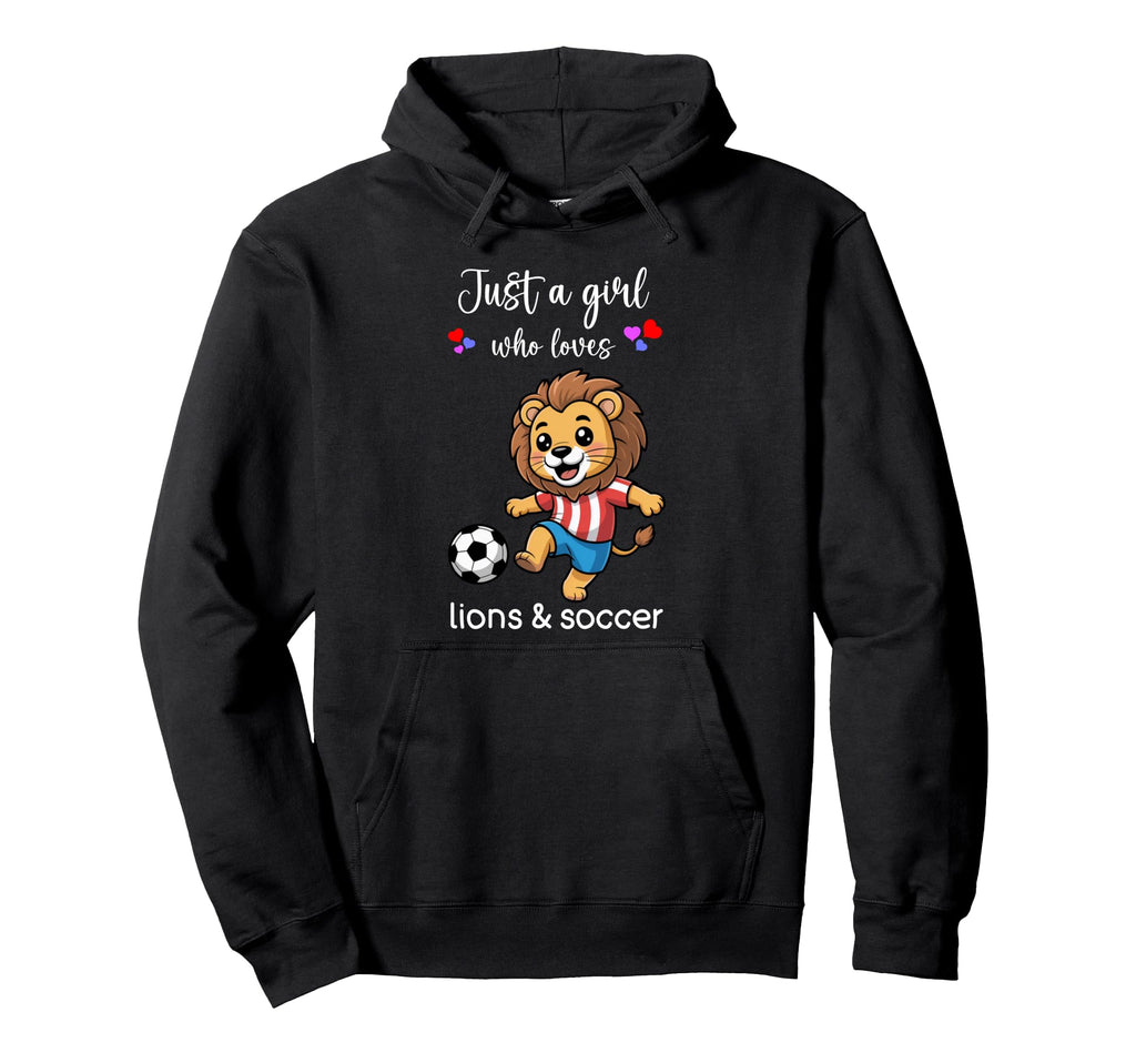 Lion Soccer Lion Soccer Hoodie - Custom Art Print Men Women - T-Shirt, Sweatshirt, Hoodie