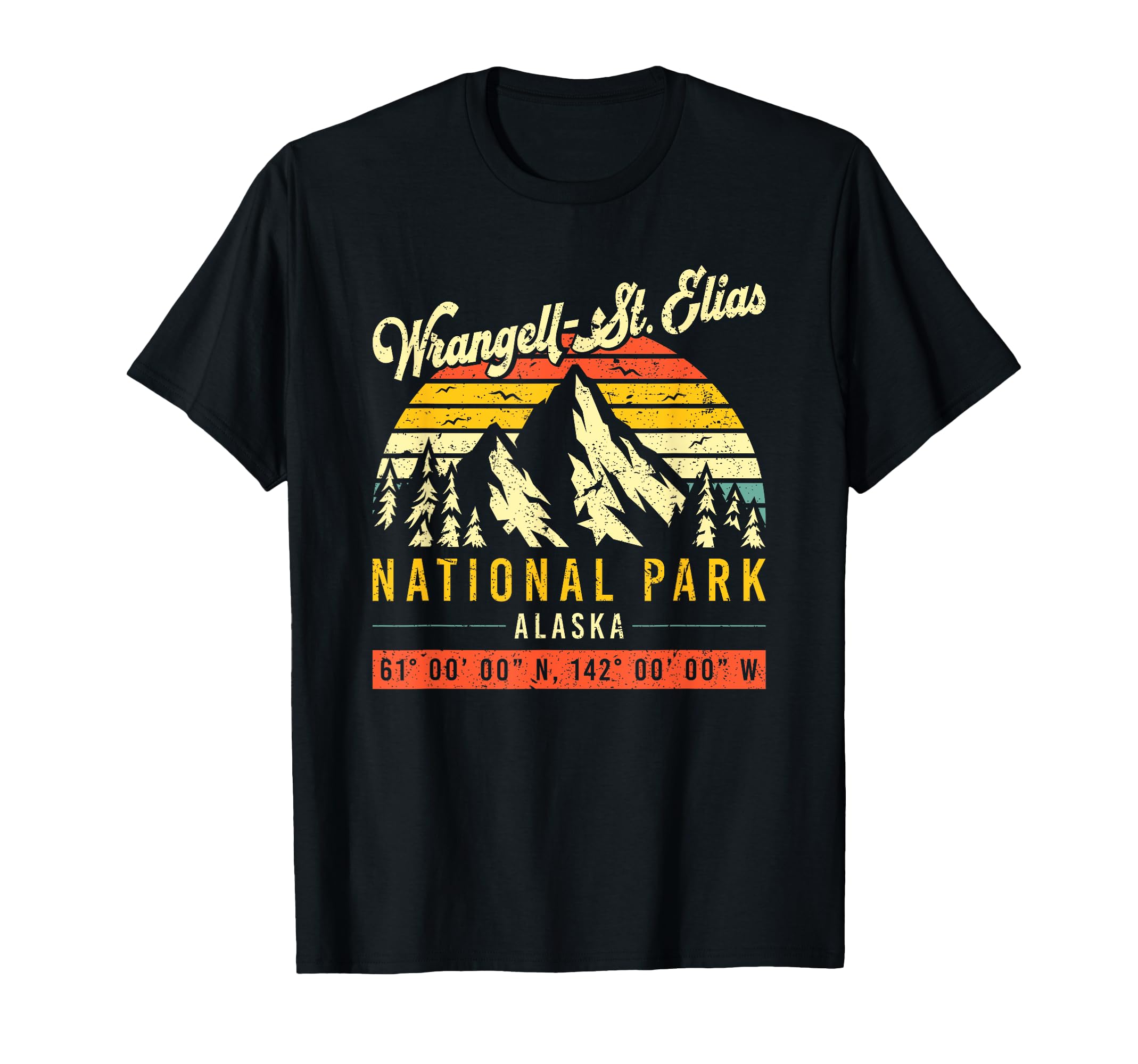 Wrangell St Elias Alaska National Park T-Shirt - Custom Art Print Men Women - T-Shirt, Sweatshirt, Hoodie