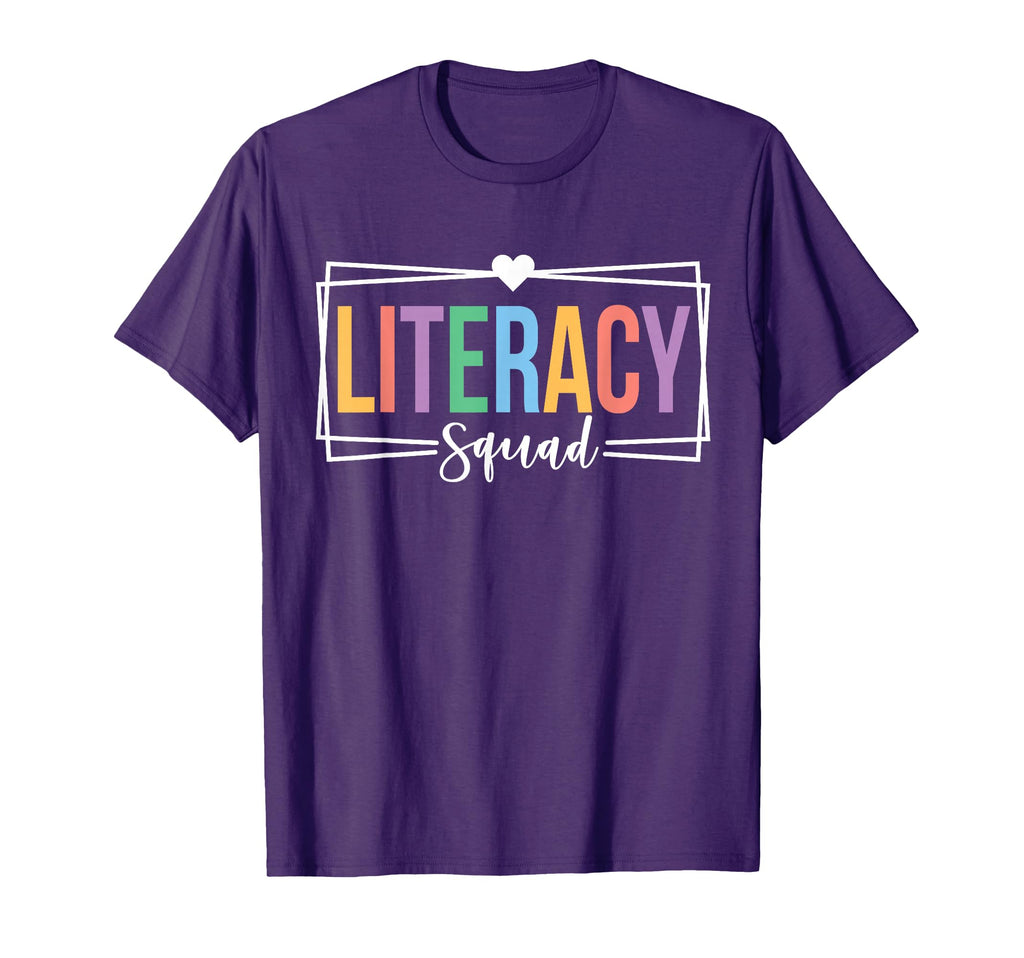 Literacy Squad Literacy Coach Crew T-Shirt - Aesthetic Graphic for Adults - T-Shirt, Sweatshirt, Hoodie