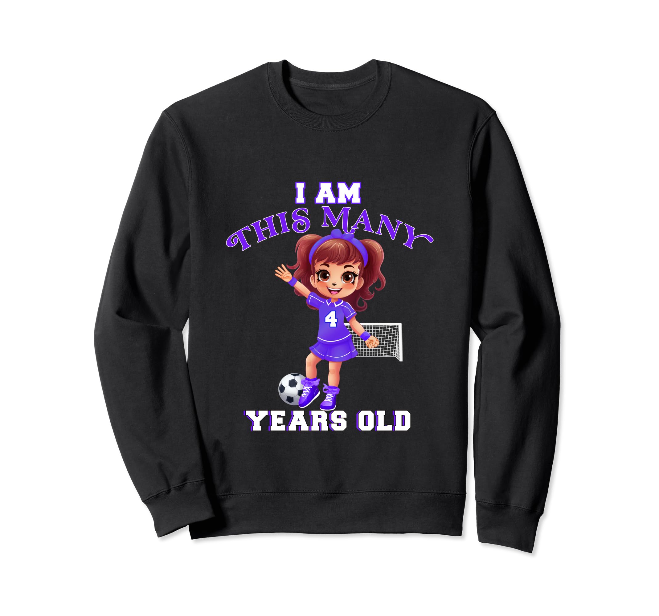 Soccer Player Four Year Old 4Th Sweatshirt - Custom Art Print Unisex - T-Shirt, Sweatshirt, Hoodie