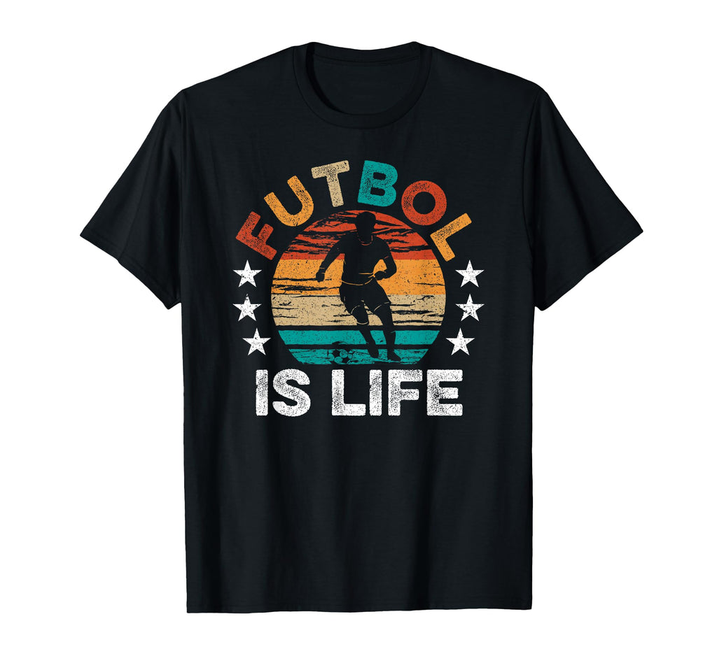 Futbol Is Life Funny Futbol Lover Mens T-Shirt - Trendy Graphic Unisex - T-Shirt, Sweatshirt, Hoodie