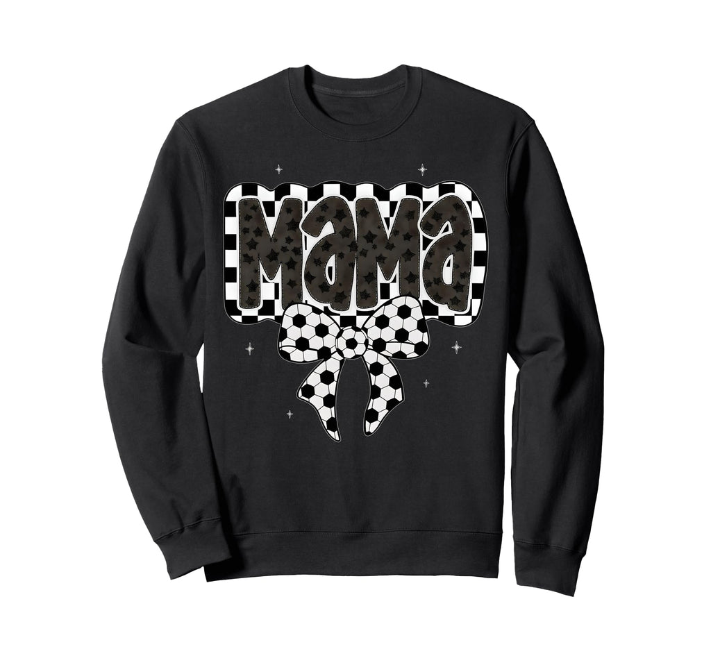 Soccer Mama Coquette Checkered Sweatshirt - Aesthetic Graphic for Adults - T-Shirt, Sweatshirt, Hoodie