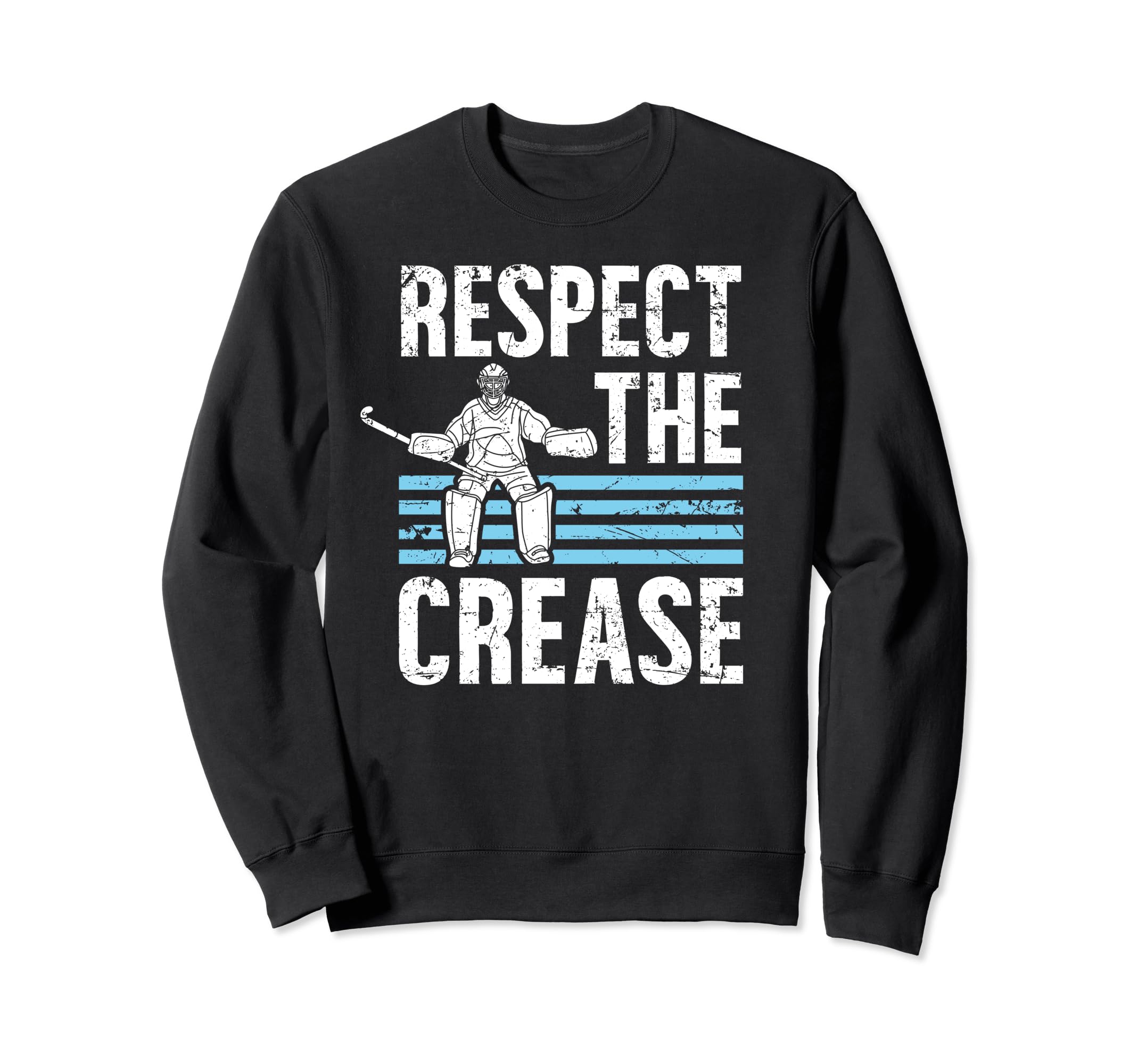 Respect Crease Ice Hockey Sweatshirt - Aesthetic Graphic for Adults - T-Shirt, Sweatshirt, Hoodie
