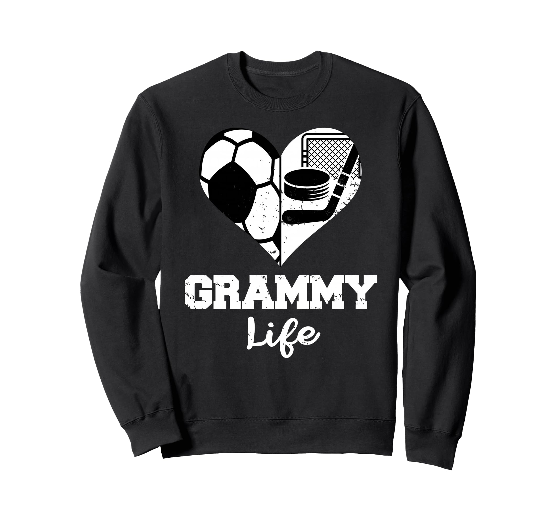 Grammy Life Heart Funny Soccer Sweatshirt - Casual Everyday Wear Unisex - T-Shirt, Sweatshirt, Hoodie