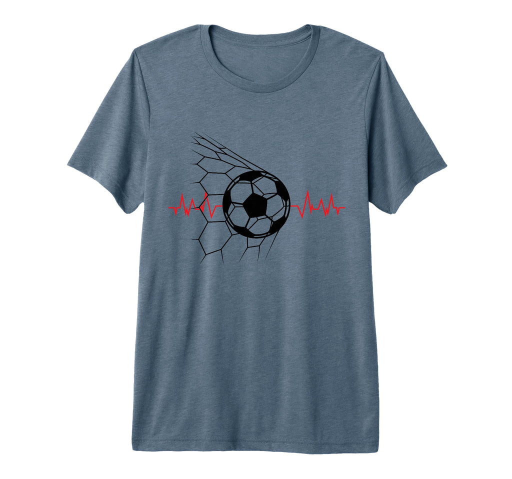 Soccer Ball Heartbeat Players And T-Shirt - Graphic Print for Adults - T-Shirt, Sweatshirt, Hoodie