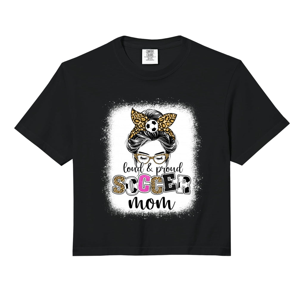 Soccer Mom Proud And Loud Soccer Mom T-Shirt - Custom Art Print Unisex - T-Shirt, Sweatshirt, Hoodie
