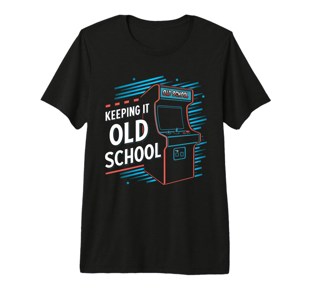 Keeping It Old School Gamer 80S T-Shirt - Casual Everyday Wear for Adults - T-Shirt, Sweatshirt, Hoodie